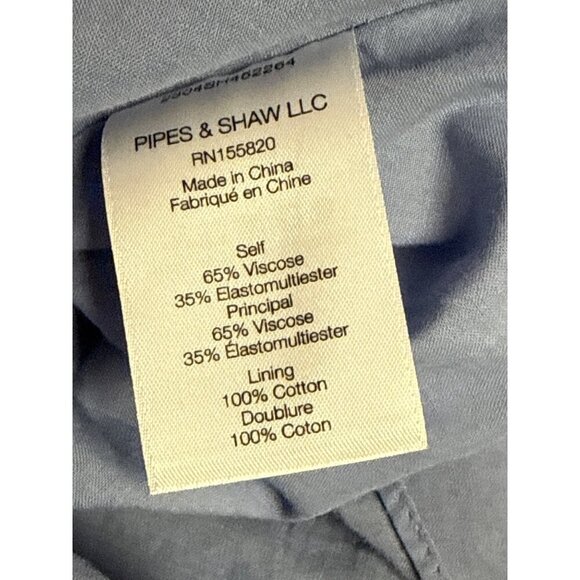 Veronica Beard Teagan Women's Dress Stripe Ruched  Midi Blue Viscose Size 2 NEW - Picture 11 of 13